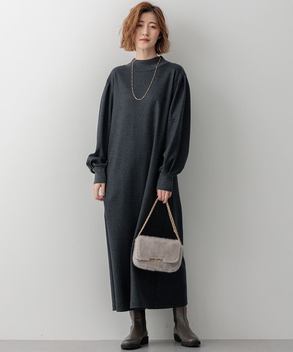 23区 【洗える】ウールミルドジャージー ワンピース 