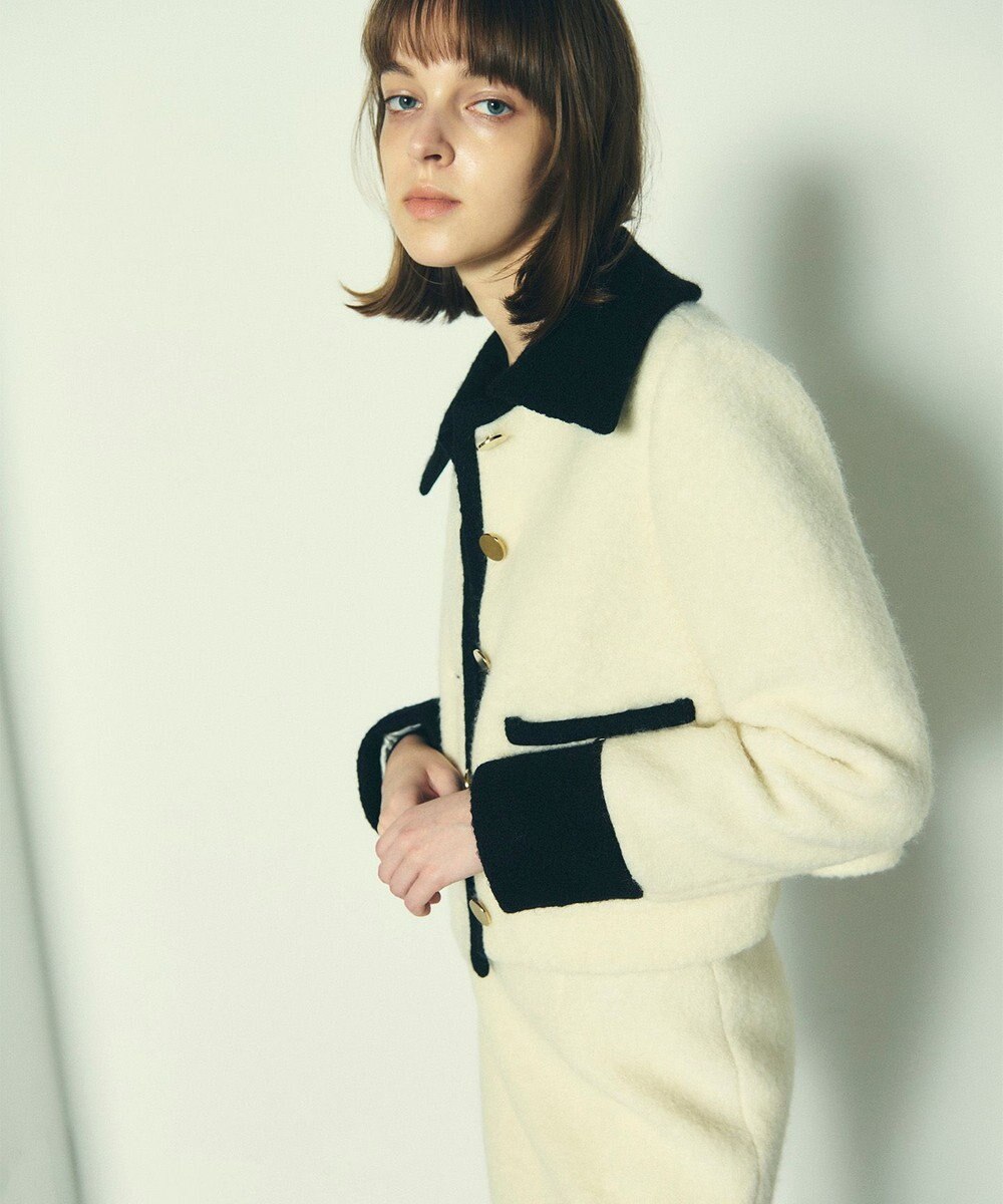 GRACE CONTINENTAL ウールパイルジャケット 