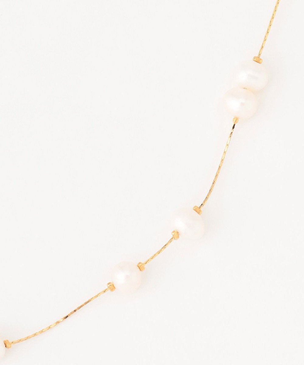 GRACE CONTINENTAL orgablanca パール＆チェーンネックレス 