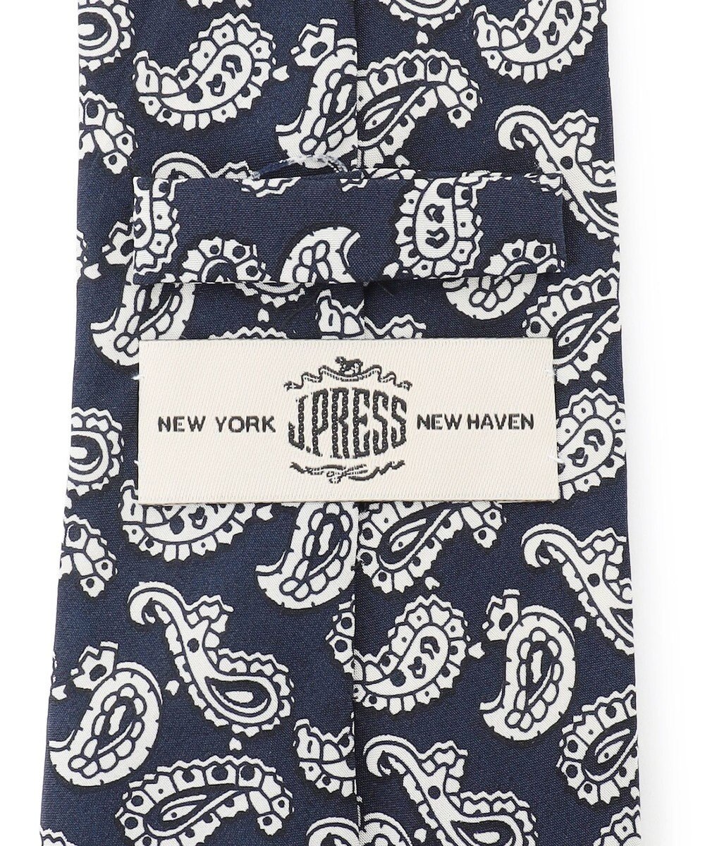 J.PRESS MEN ハンドプリントペイズリー ネクタイ 