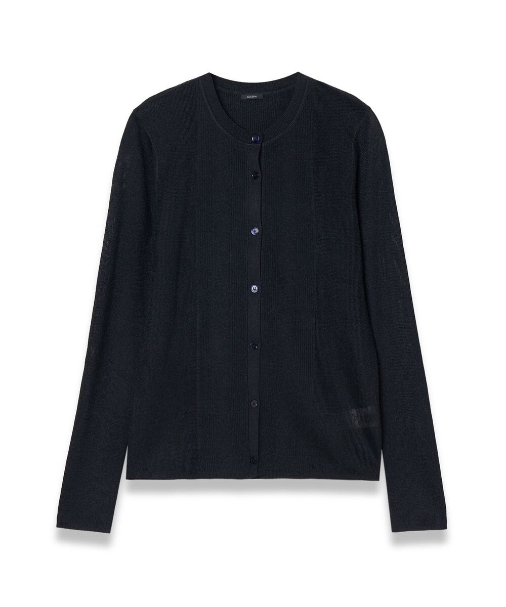 JOSEPH クリスピーレーヨン　ロングスリーブカーディガン 