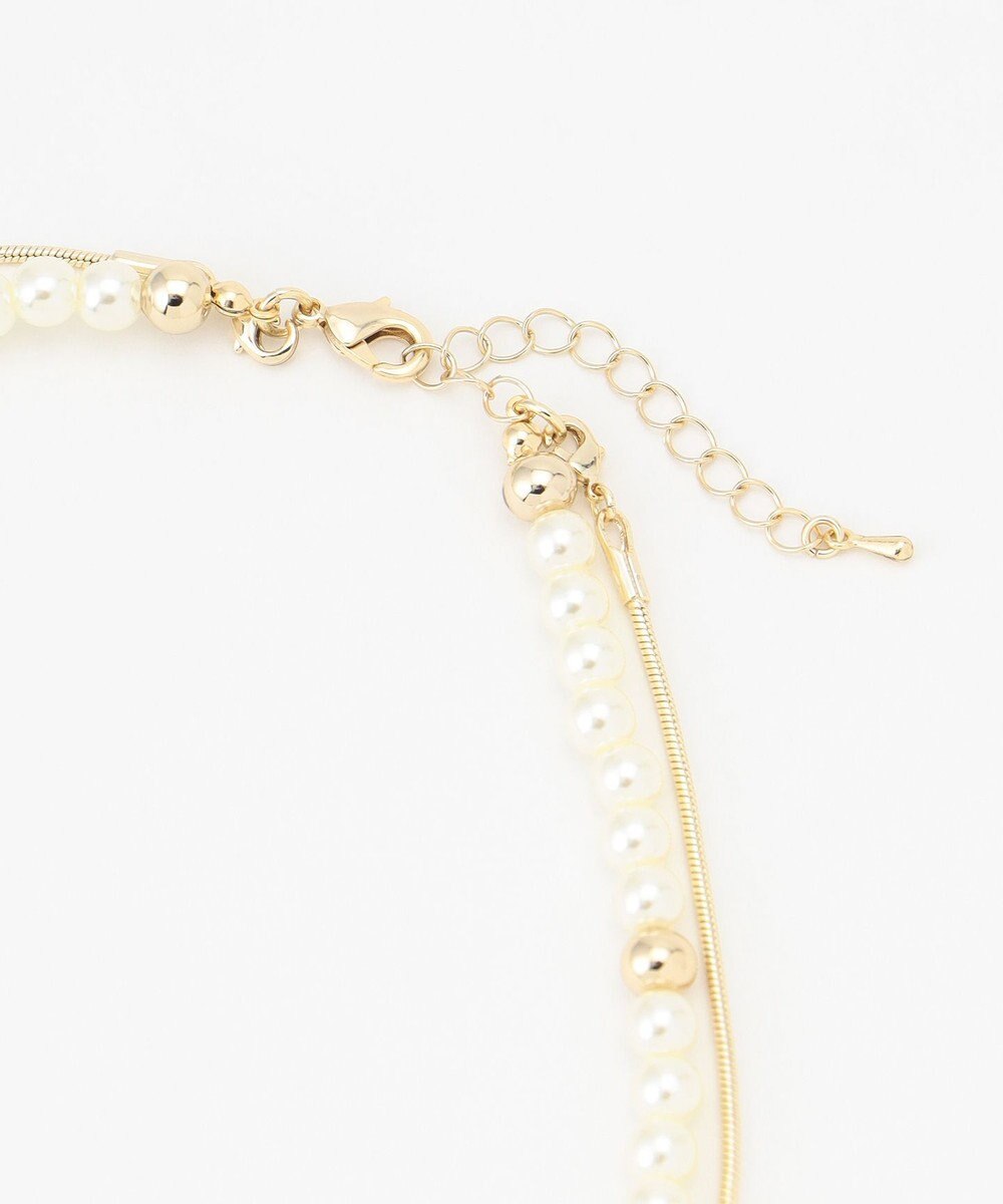 組曲 パール&メタルチェーンネックレス 