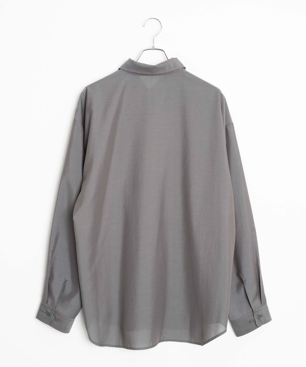 WEGO 【ユニセックス着用ITEM/SMLサイズ展開/冷房対策/紫外線対策】シアーBIGシャツ 