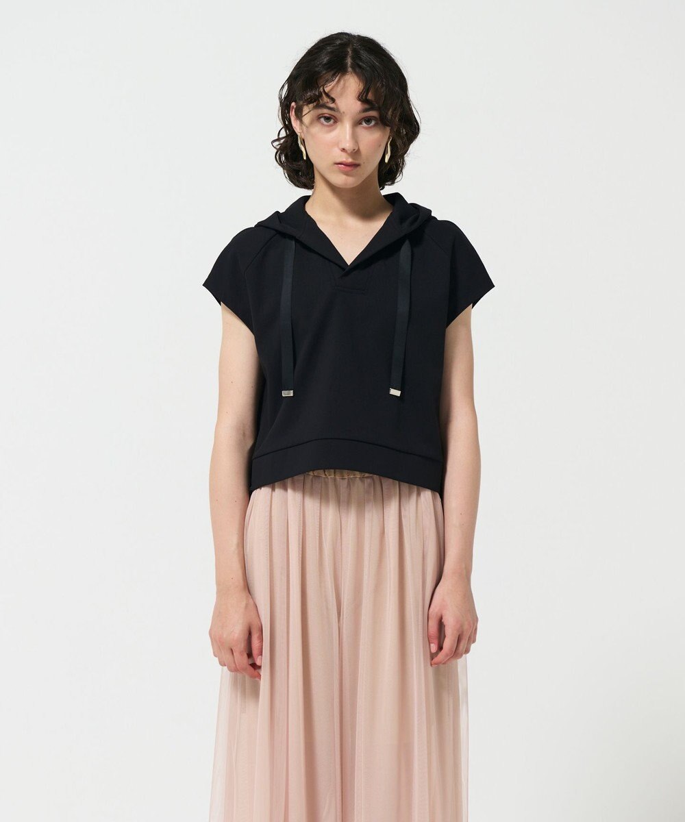 GRACE CONTINENTAL クロップトジャージトップ 