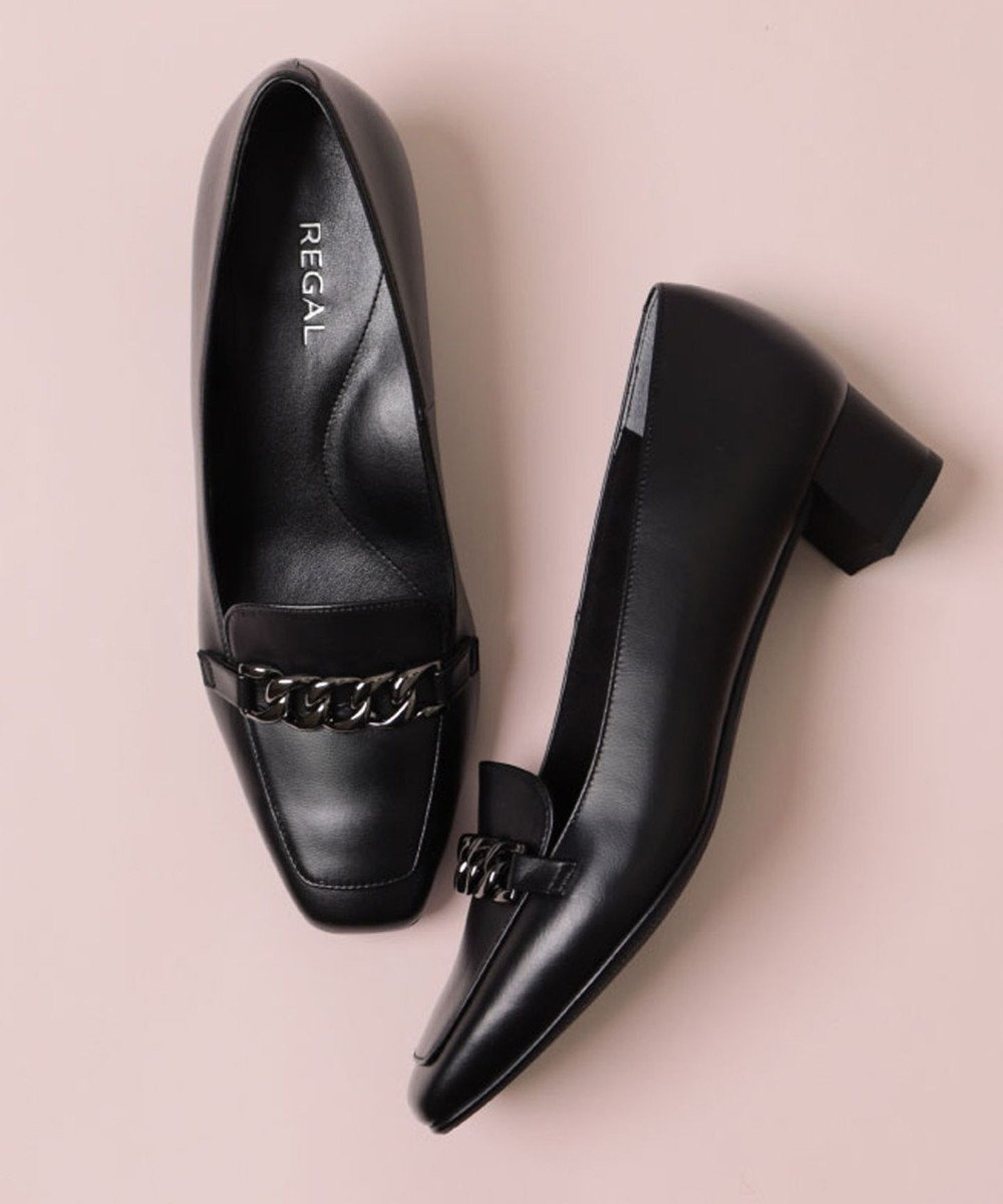 REGAL FOOT COMMUNITY 【リーガルレディース】F27R 晴雨兼用ヒールアップローファー パンプス 