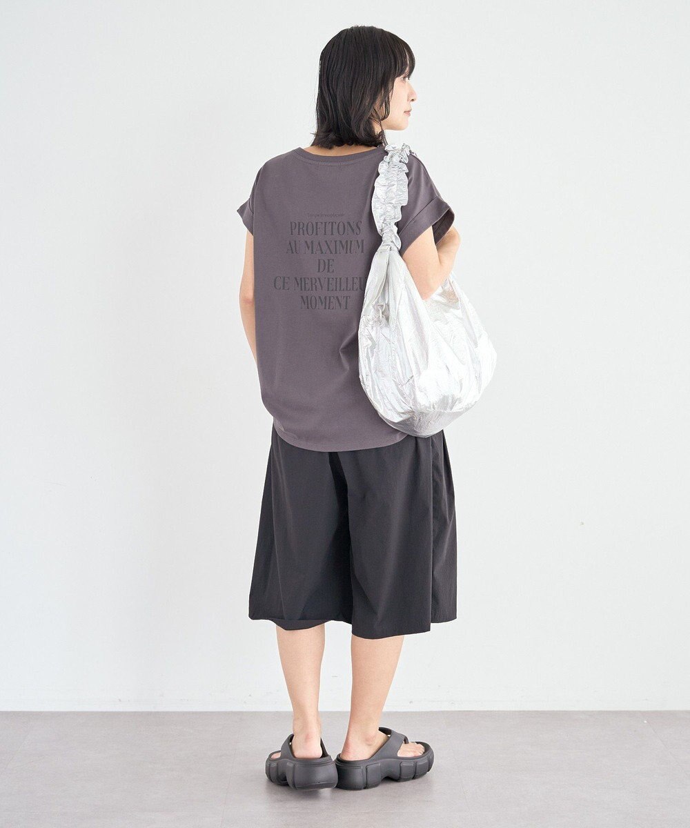 Green Parks 汗染み防止フレンチロゴＴシャツ 