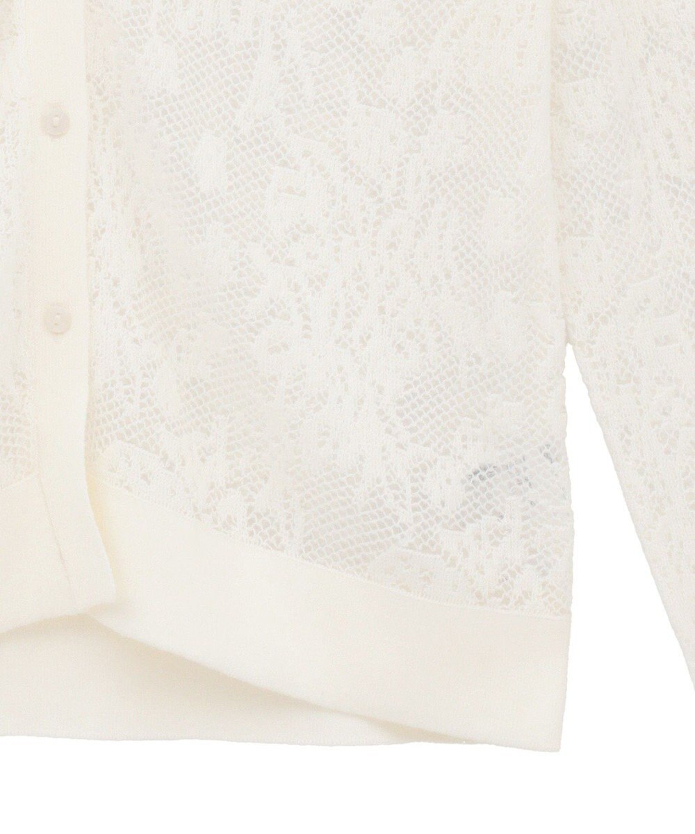 CRAFT STANDARD BOUTIQUE レース編みポロカーディガン 