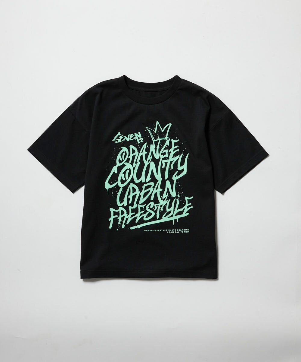 OP／FILA 【SEVEN2】グラフィティ風プリントTシャツ 