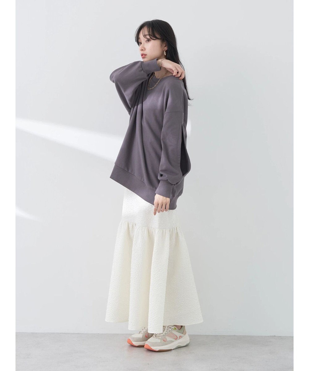 earth music&ecology 袖スリットスウェット 