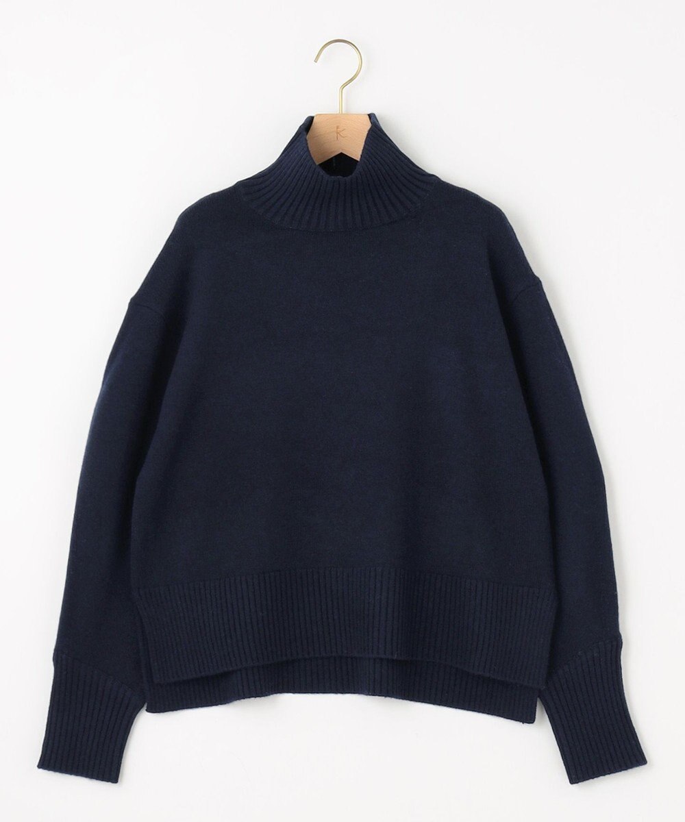 組曲 L ウールカシミヤミックス ロールネック ニット 