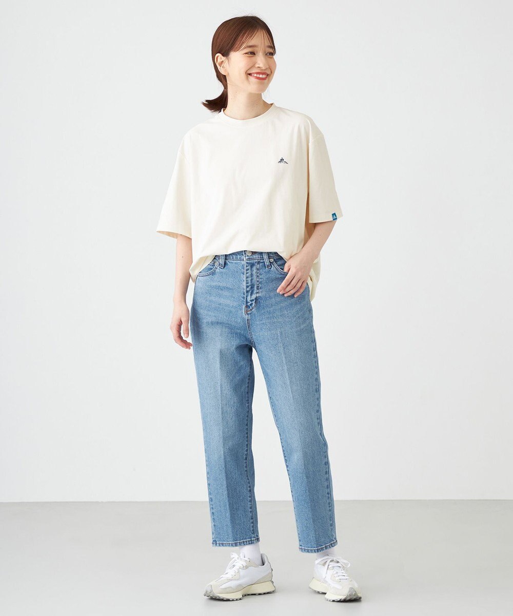 SHARE PARK LADIES センタープレスストレートデニム 