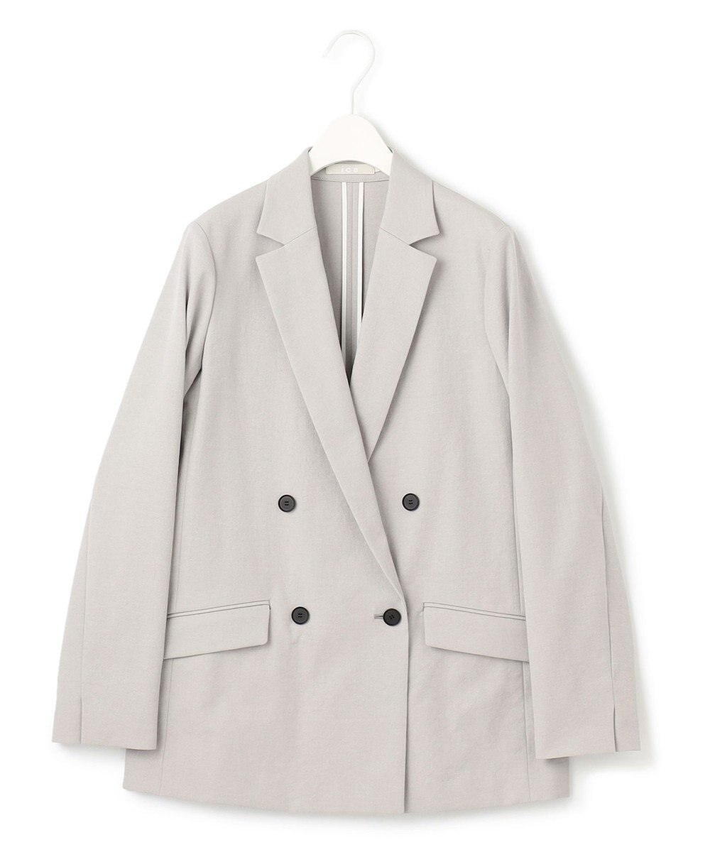 ICB 【セットアップ対応・洗える】 LooseWeave ダブルブレストジャケット 