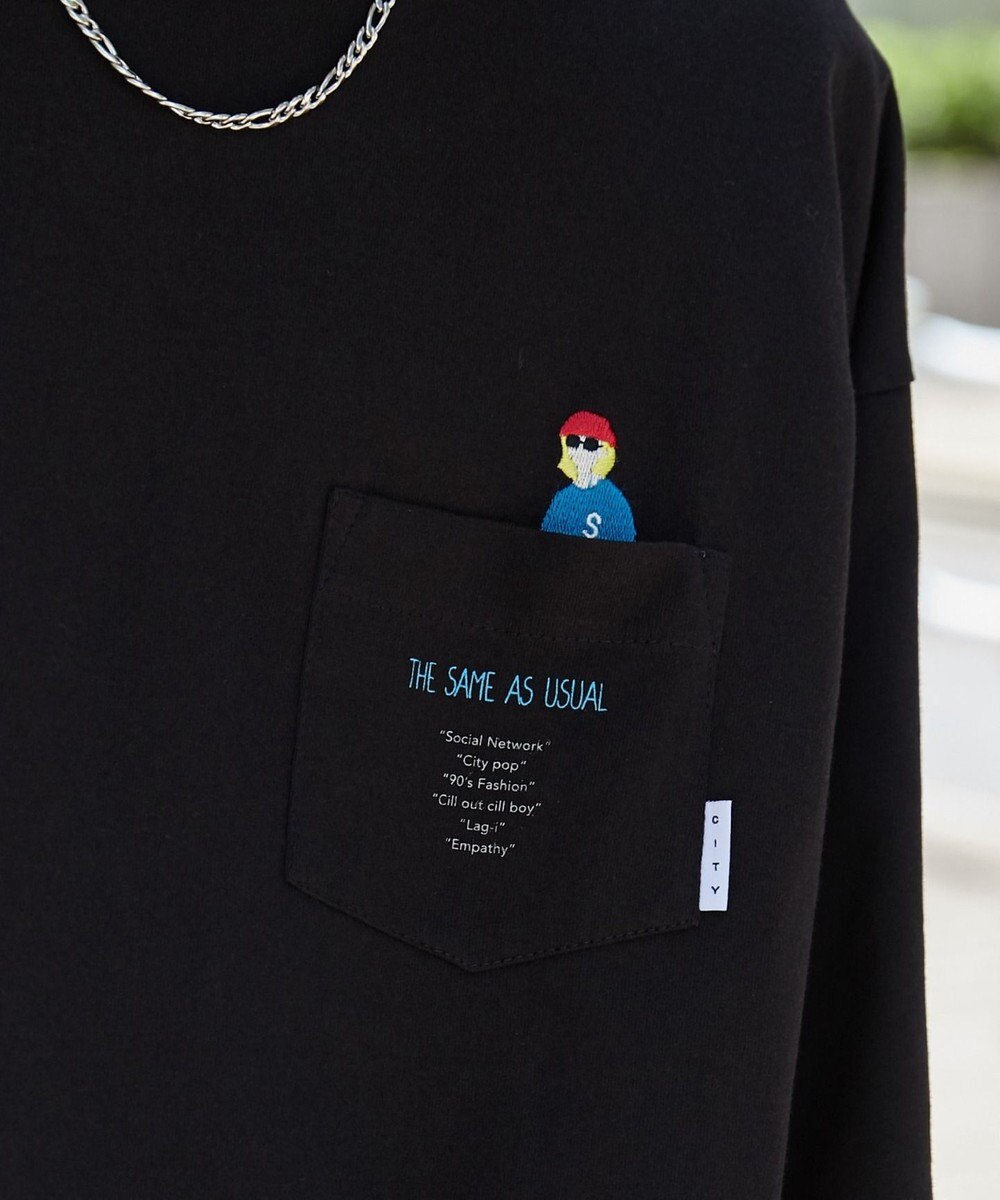 WEGO 【ユニセックス着用ITEM/手洗い可/MLサイズ】CITY　BOYS　ポケットT（S） 