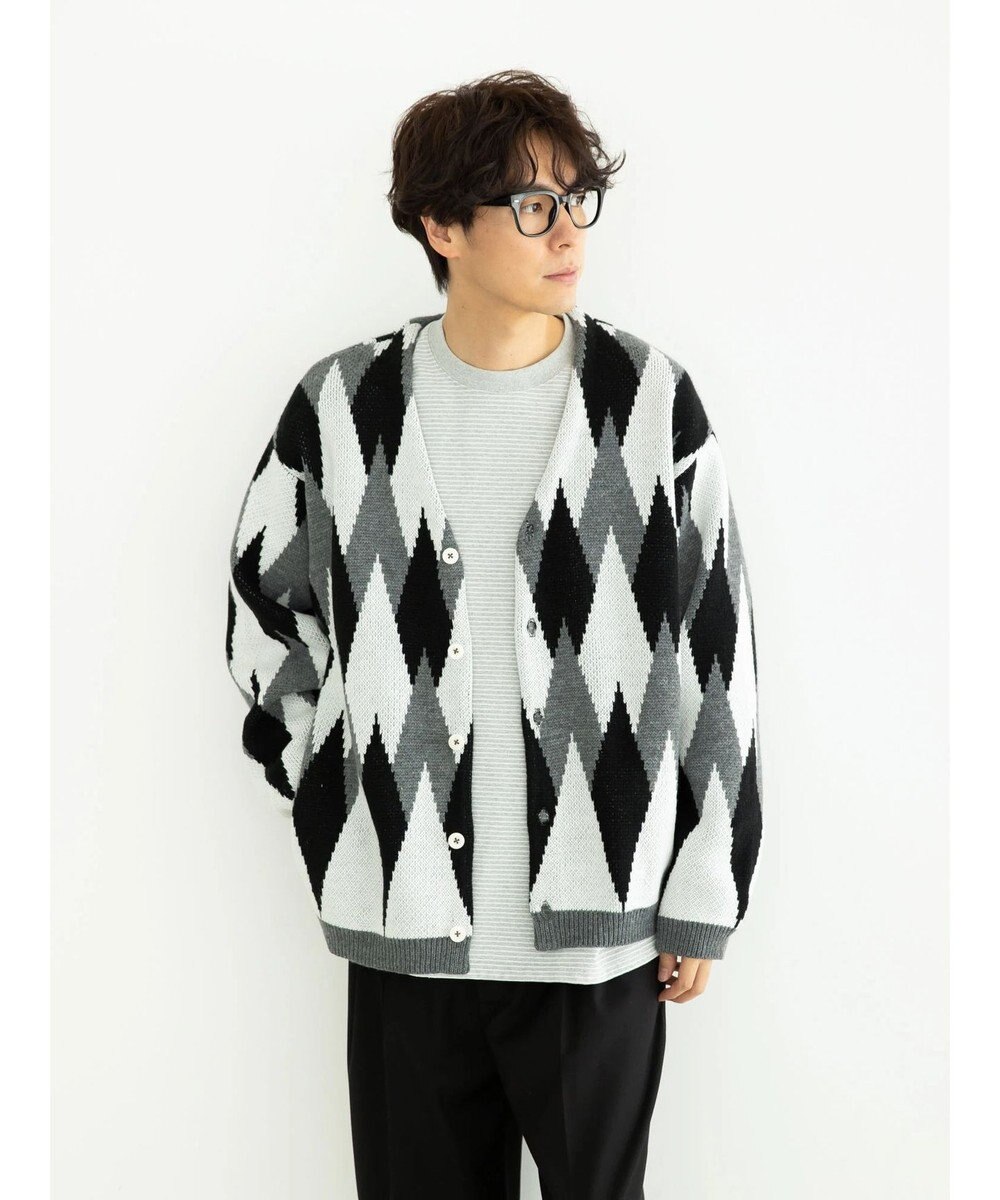 CRAFT STANDARD BOUTIQUE 【男女兼用】アーガイル柄カーディガン2 