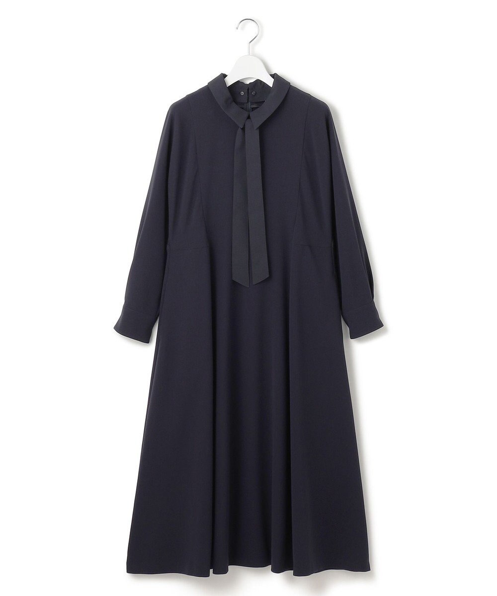 23区 【VERYコラボ】トリアセダブルジョーゼット つけ襟 ボウタイワンピース 