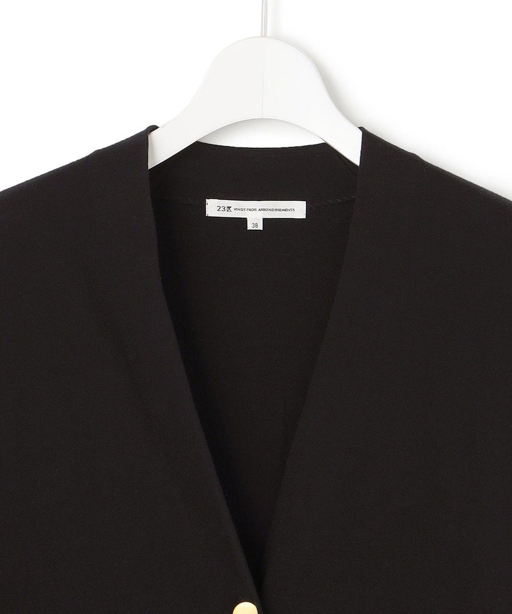 23区 S 【洗える】テンセルストレッチ Vネック カーディガン 