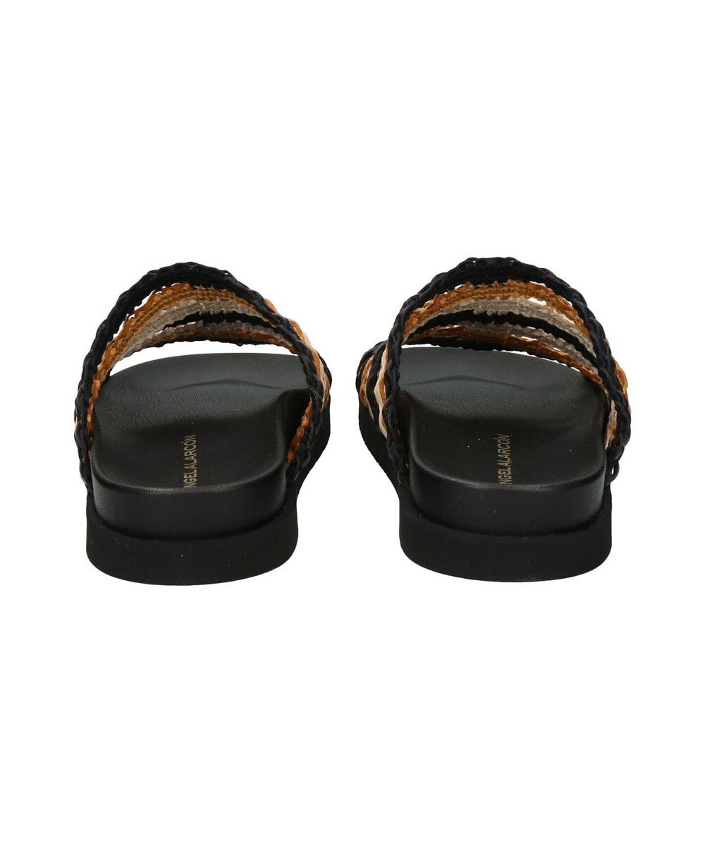 INTER-CHAUSSURES 【ANGEL ALARCON】フットベッドラフィアサンダル 