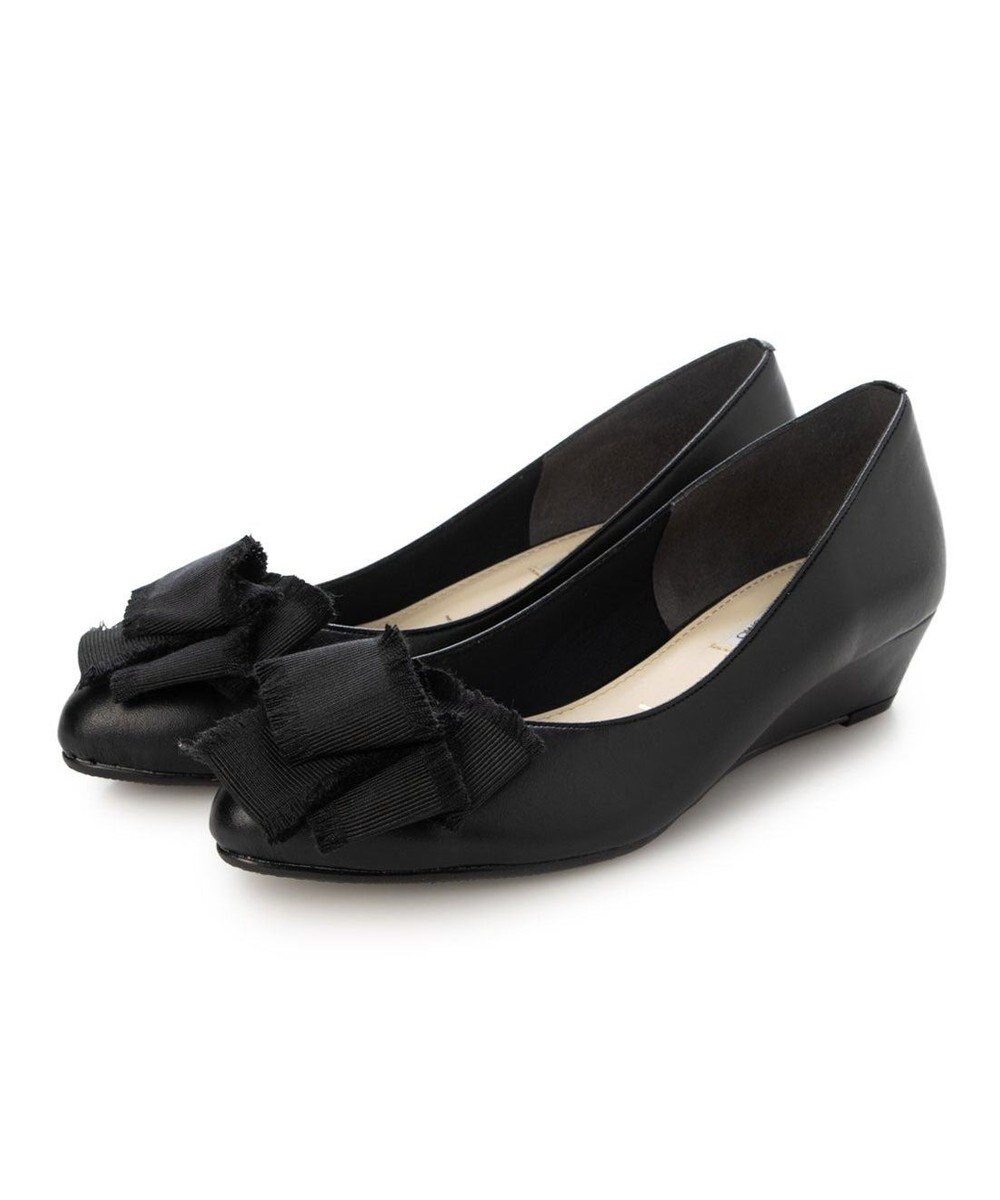 MODE ET JACOMO <MODE ET JACOMO>２WAYリボンコサージュウエッジパンプス 