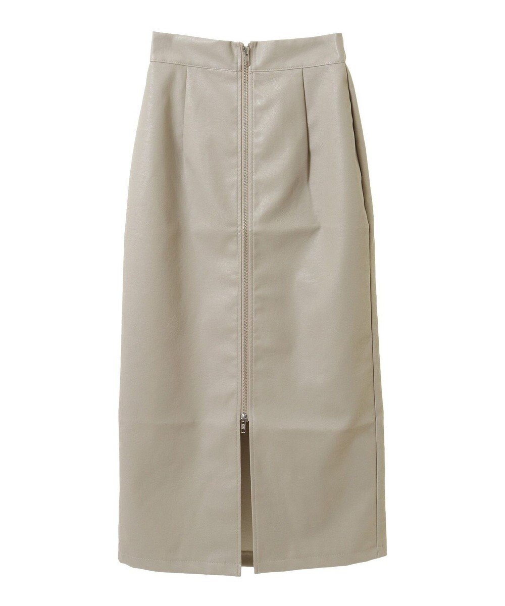 Green Parks ・ＥＬＥＮＣＡＲＥ　ＤＵＥフェイクレザーＷ－ＺＩＰスカー 