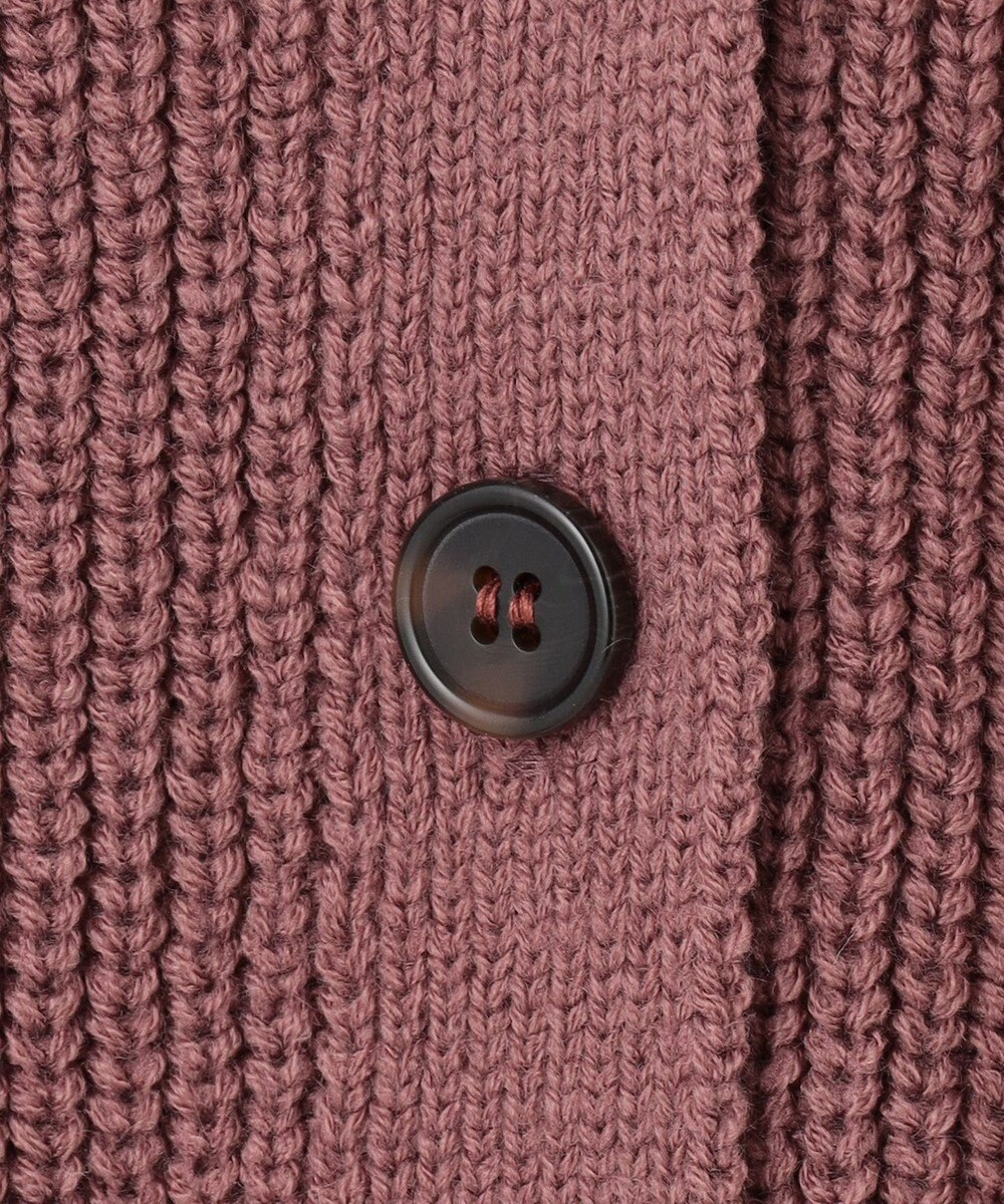 Feroux 【洗える】サイドケーブルバルキー カーディガン 