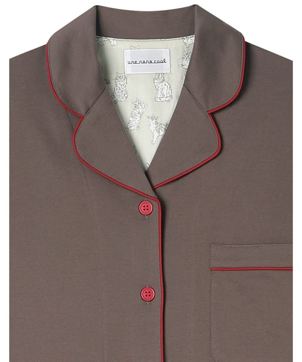 une nana cool 【綿100%】60/2 やわらか天竺 半袖開襟パジャマ MADE WITH LIBERTY FABRIC 