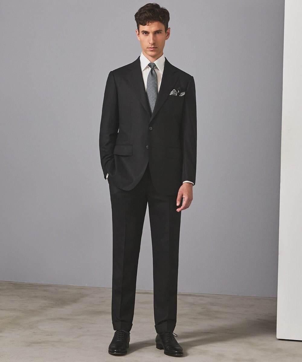 GOTAIRIKU 首にも巻ける【2WAY/日本製】シルク100% ポケットチーフ（幾何学柄） 