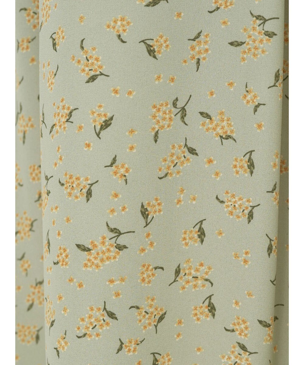 earth music&ecology キンモクセイ柄フレアスカート 