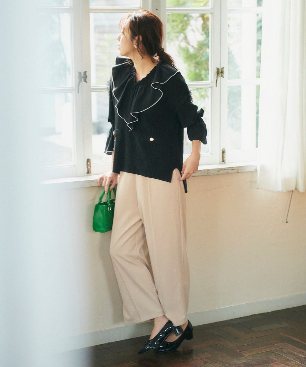 Feroux メローラッフル ブラウス 