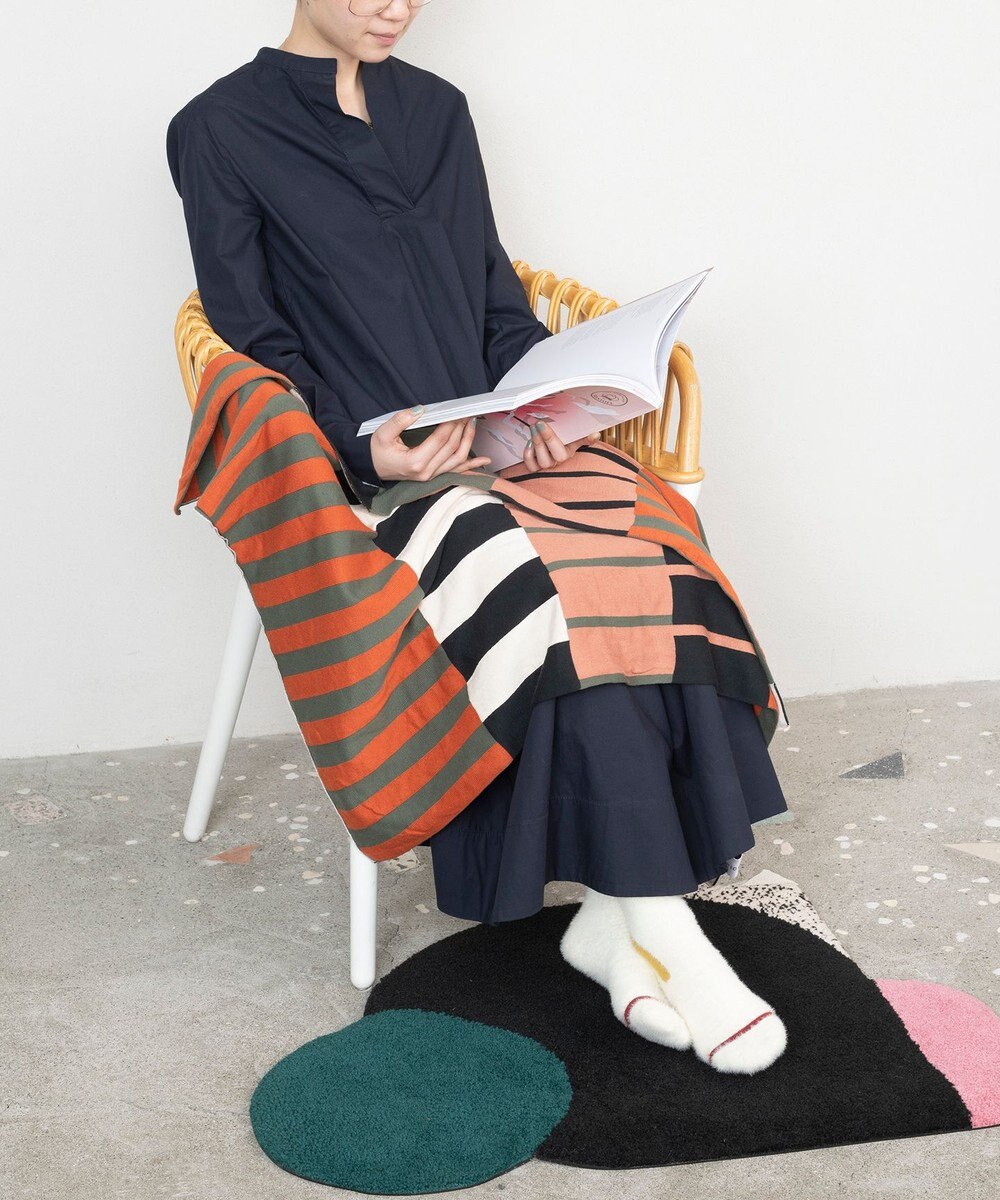 TRICOTE マルチストライプブランケット 