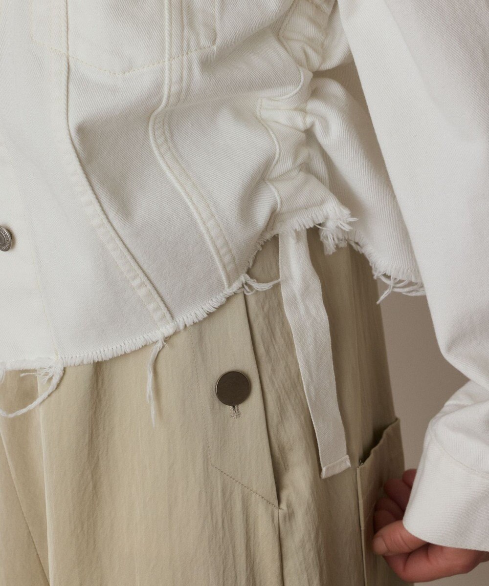 GRACE CONTINENTAL フードジップデニムジャケット 