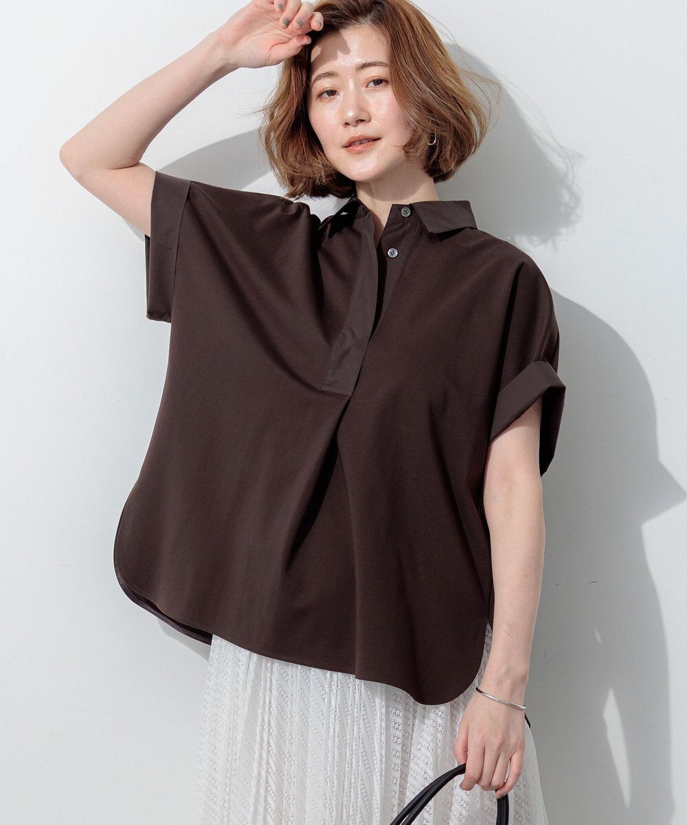 23区 【先行予約】ファインツイストポンチ スキッパー カットソー 