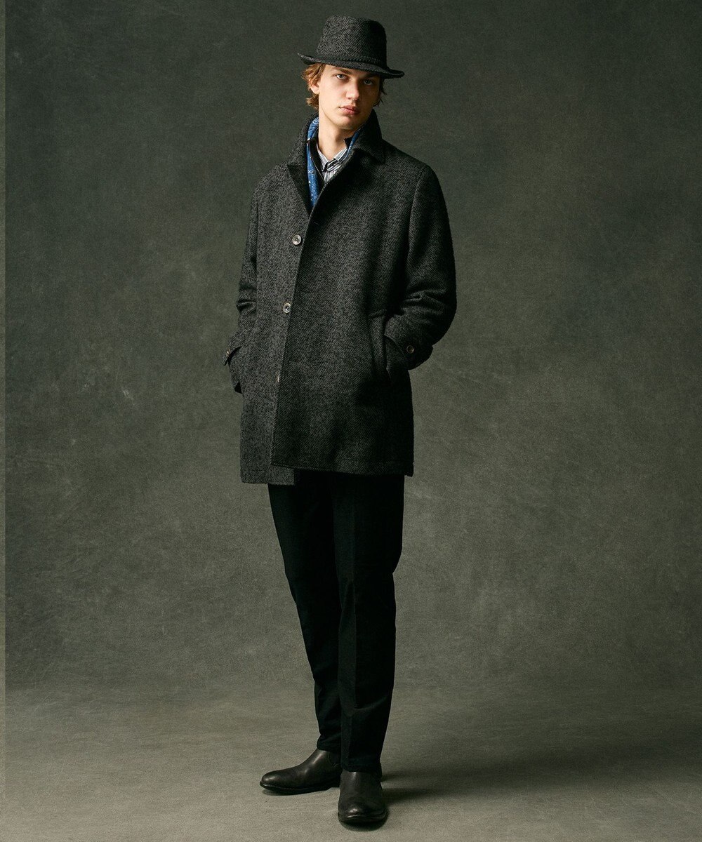 JOSEPH ABBOUD 【ウエストも伸びる！/暖かパンツ/オーガニックコットン使用】ライスコールストレッチパンツ 