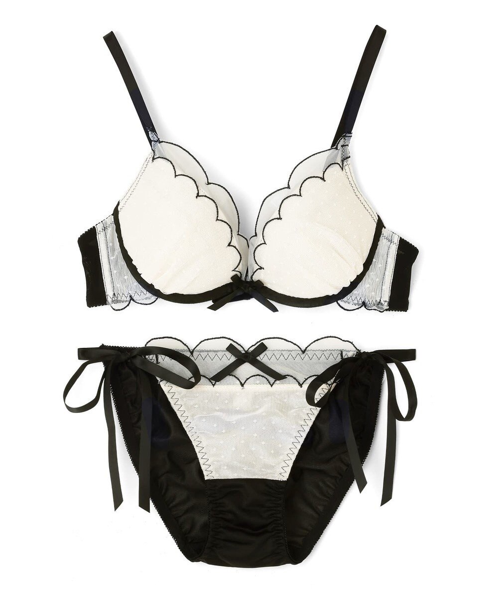 San-ai Resort（三愛水着楽園） シアードットチュール　ブラジャー＆ショーツセット【northerly】 