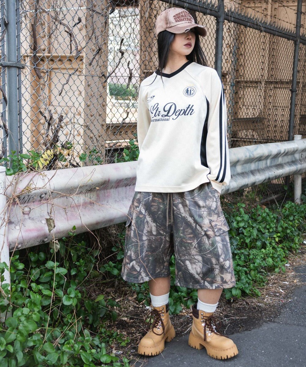 WEGO 【ユニセックス着用ITEM/MLサイズ展開】ラインスリーブゲームT（LS） 