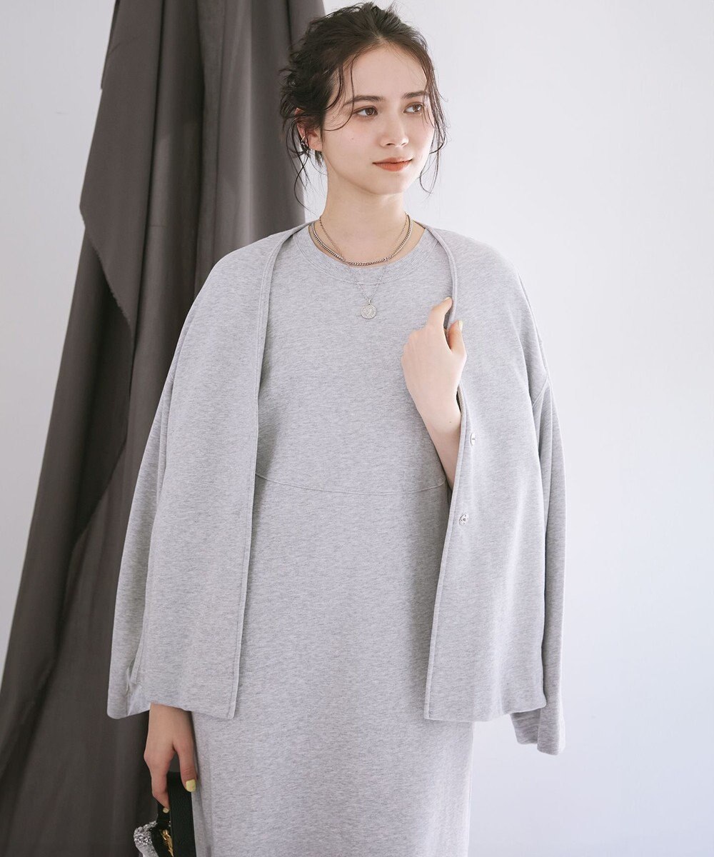 23区 【SLOW/一部店舗限定】ハイゲージテリー スウェット ワンピース 