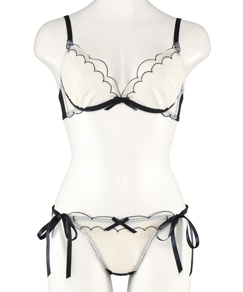 San-ai Resort（三愛水着楽園） シアードットチュール　ブラジャー＆ショーツセット【northerly】 