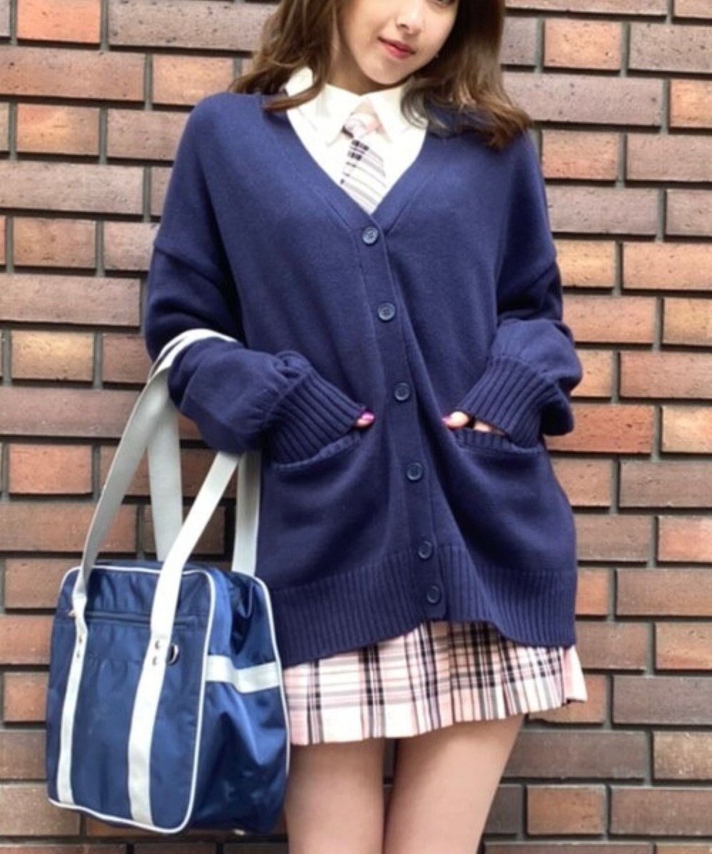 WEGO 【SCHOOL ITEM】ニットカーディガン 