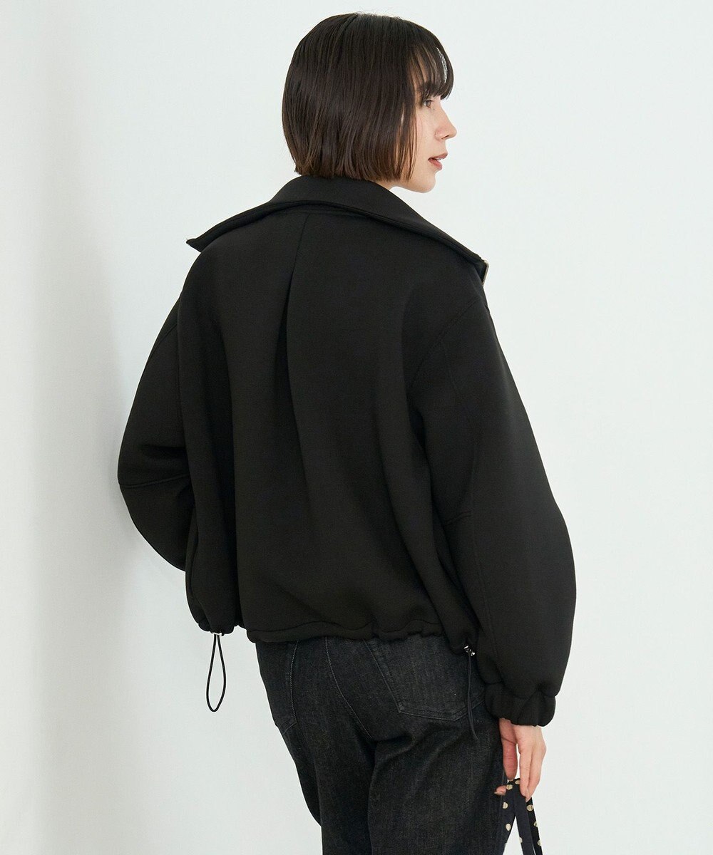 UNFILO L 【野呂佳代さん着用】BEAUTY FORM JERSEY+ ZIPブルゾン 