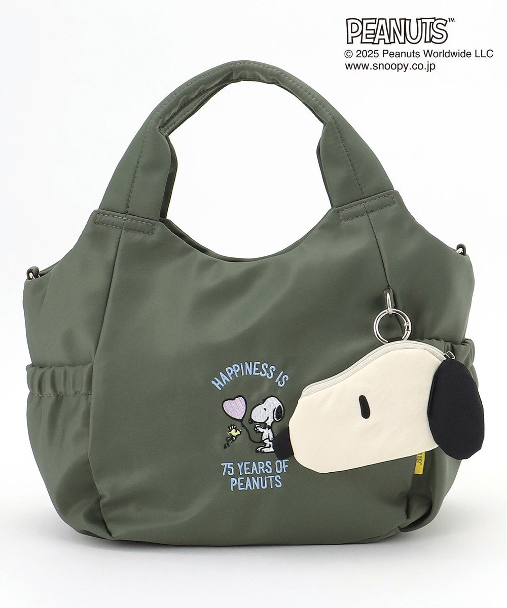 Y'SACCS SNOOPYデザイン　ギャザー2wayミニトート 