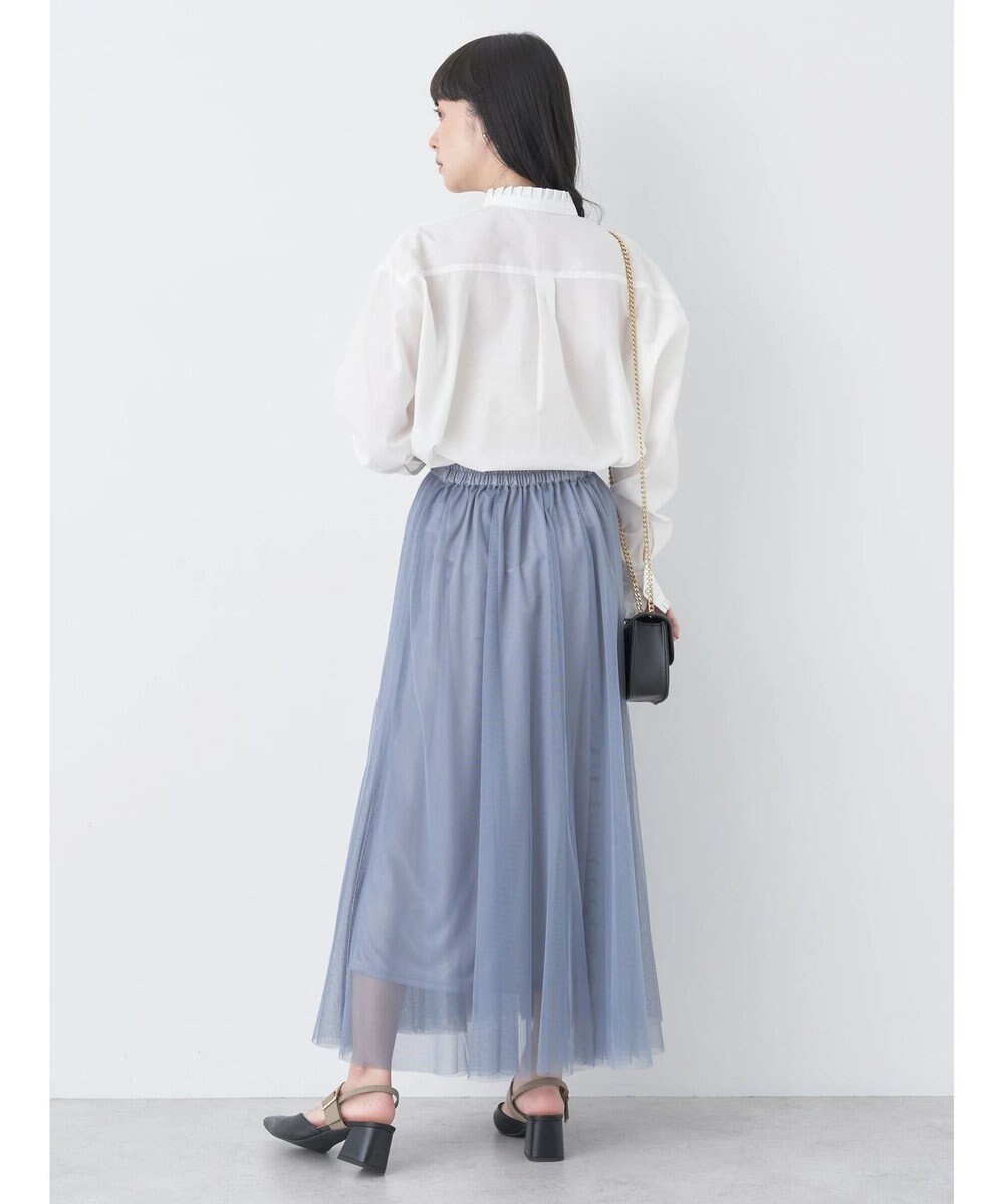 earth music&ecology スタンドフリルシャツ 