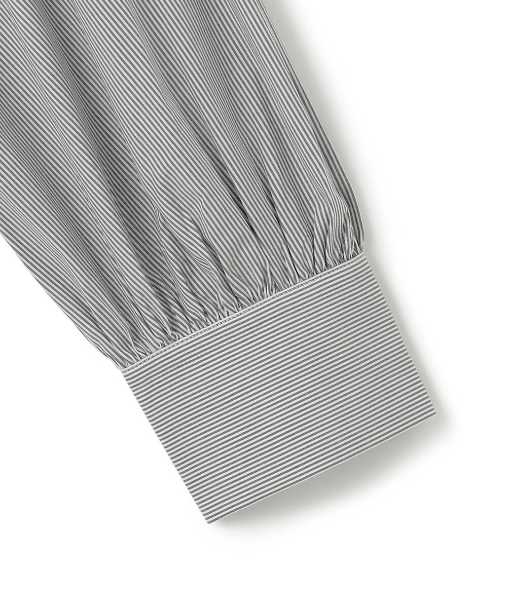 UNFILO ギャザーオーバーブラウス 