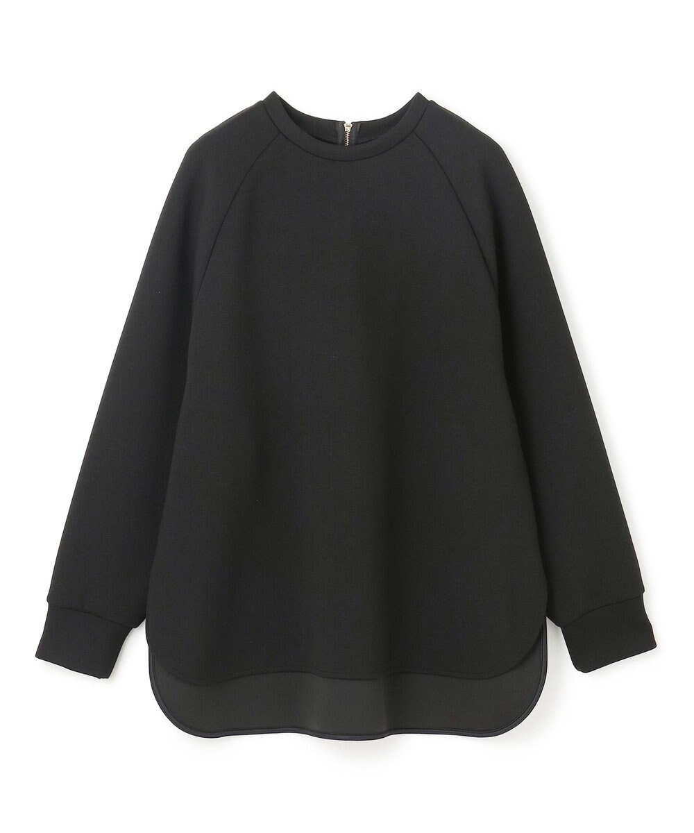 UNFILO L 【野呂佳代さん着用】BEAUTY FORM JERSEY バックZIPプルオーバー 