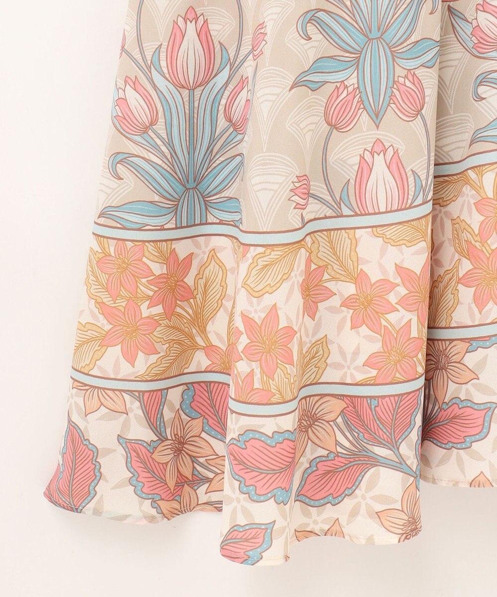 GRACE CONTINENTAL サラサストライププリントワンピース 