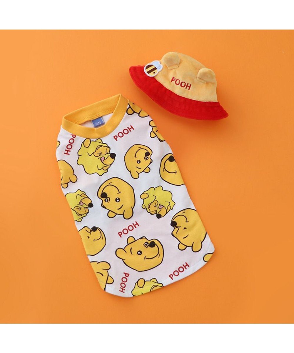 PET PARADISE ディズニー くまのプーさん バケットハット付き Tシャツ 小型犬 