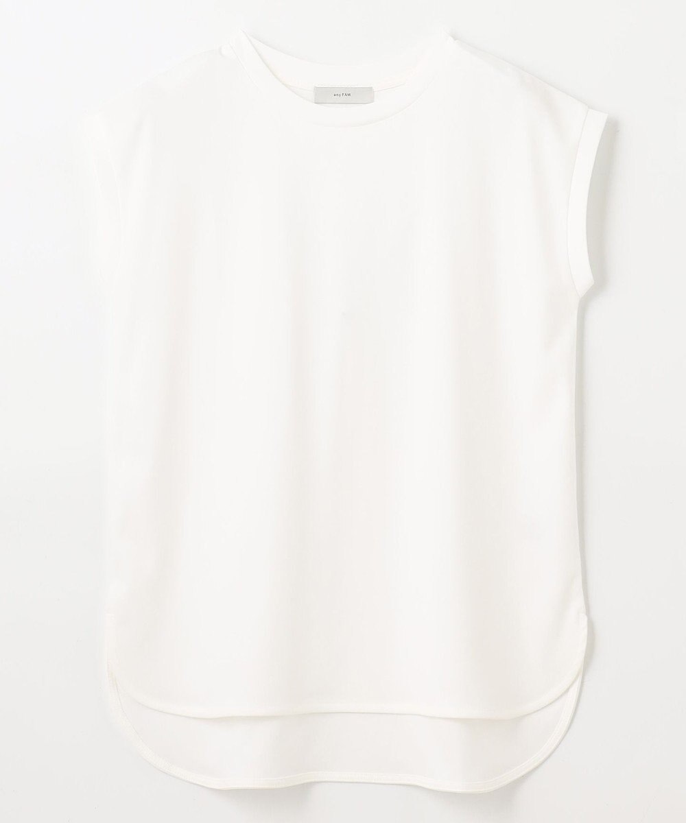 ANY 【汗ジミ防止加工】シルケットスムースノースリーブプルオーバー 