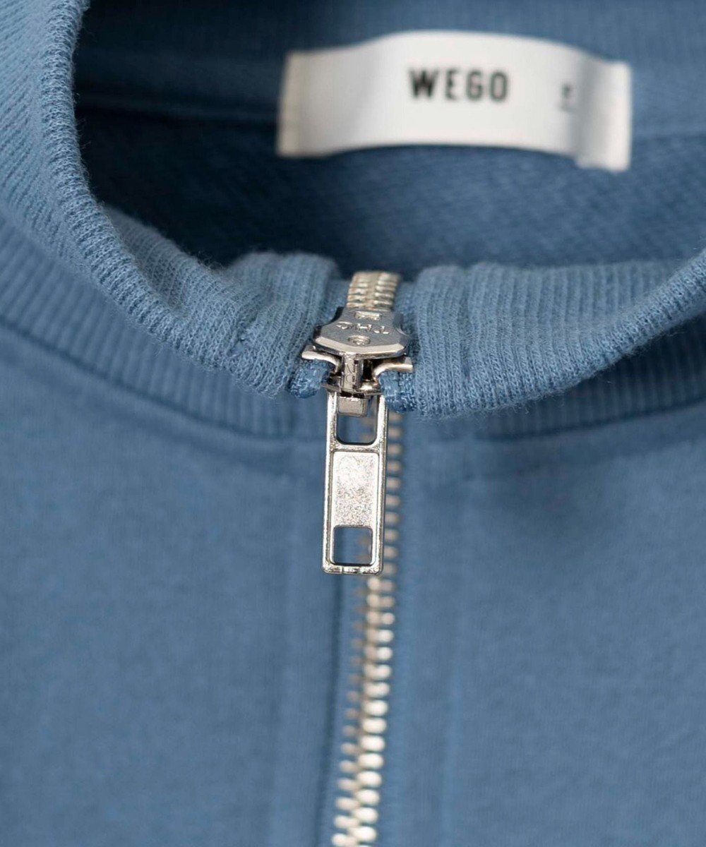 WEGO ラインハーフジップBIGスウェット 