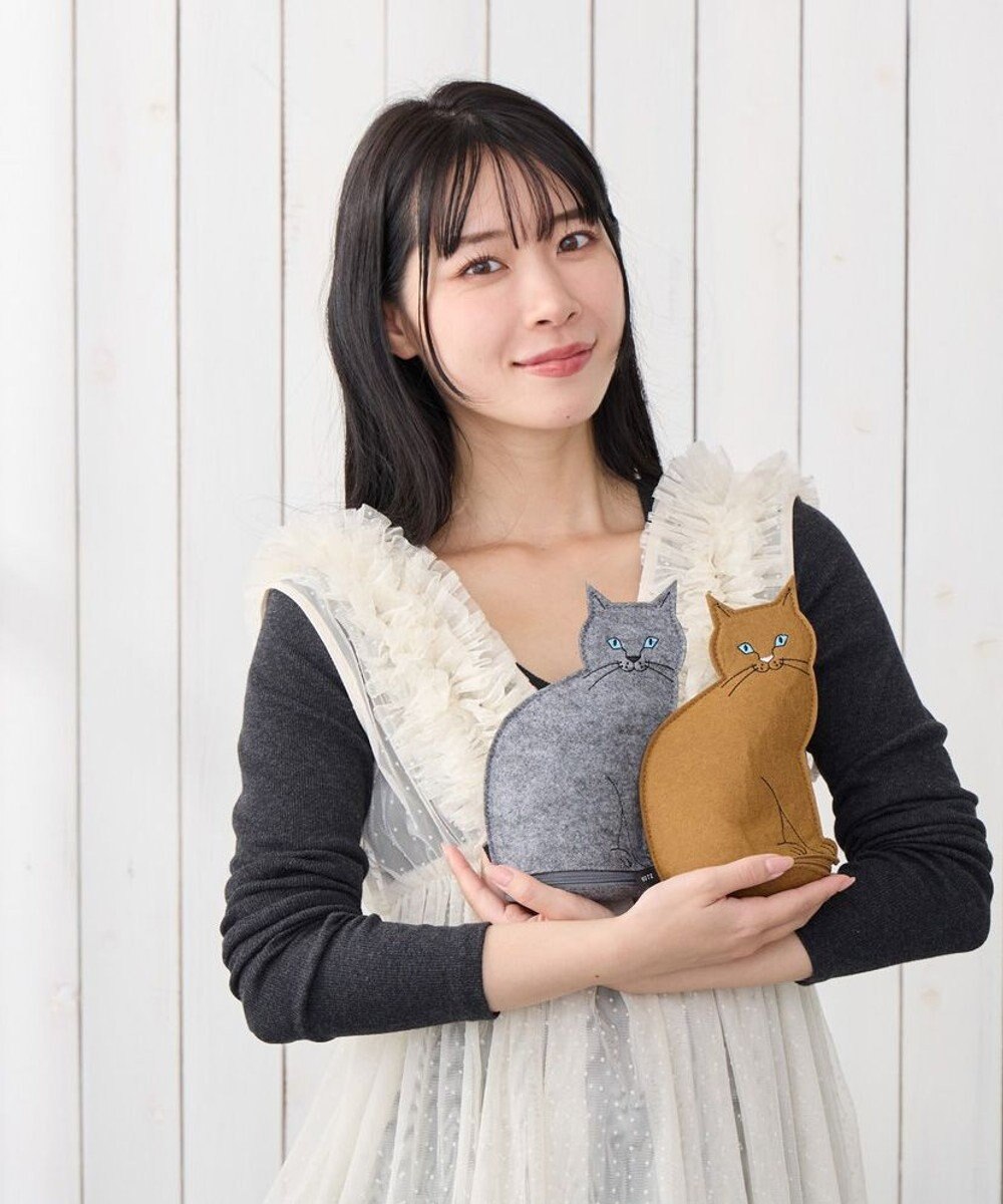 ROOTOTE 3622【ネコポーチ】EU.ウイズルー.オスワリネコ-B 