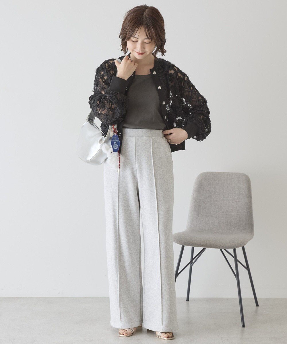 AMERICAN HOLIC センタータックワイドスウェットパンツ 