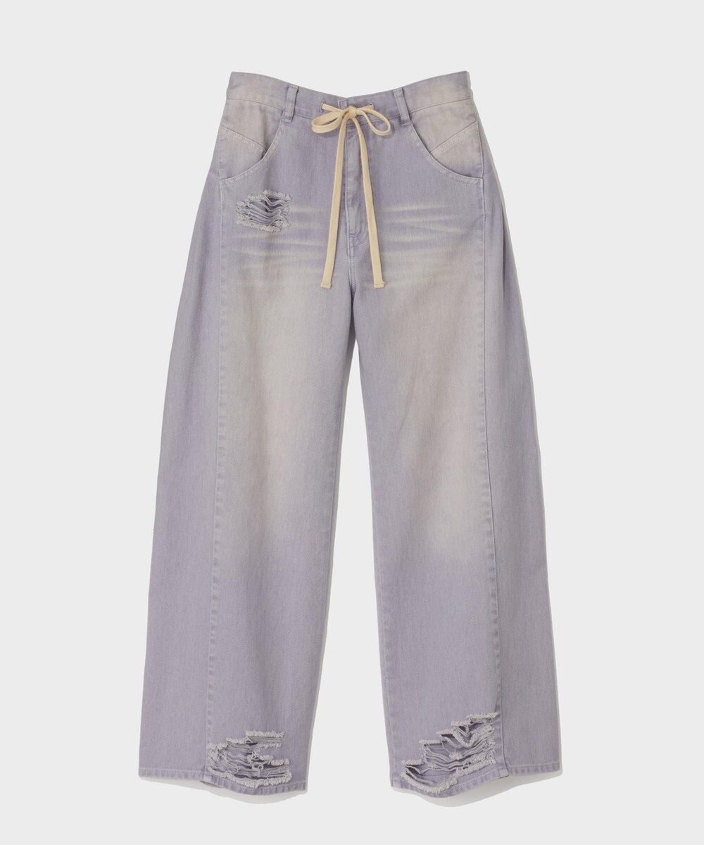 GRACE CONTINENTAL ドロストウエストデニムパンツ 