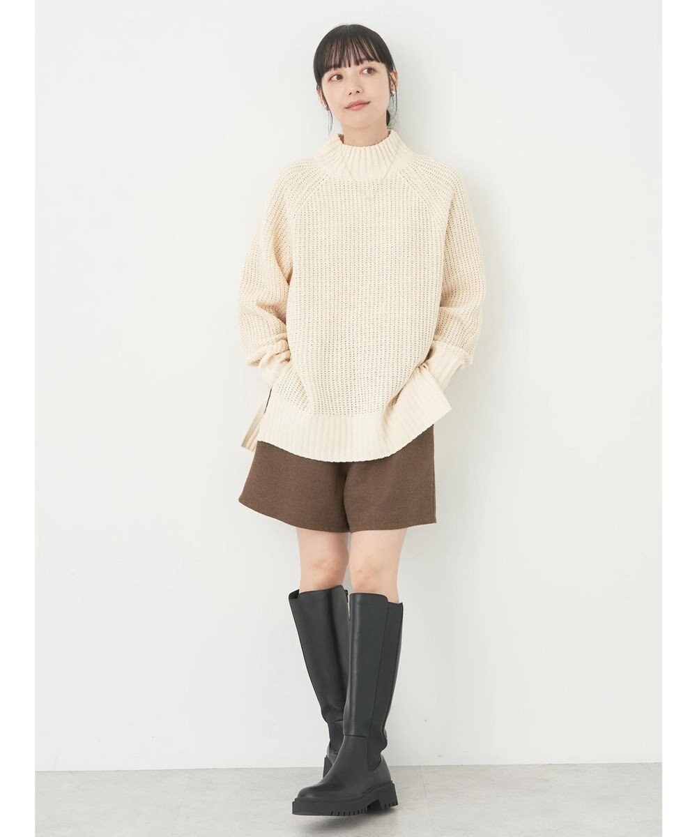 earth music&ecology マットベロアモールチュニック 